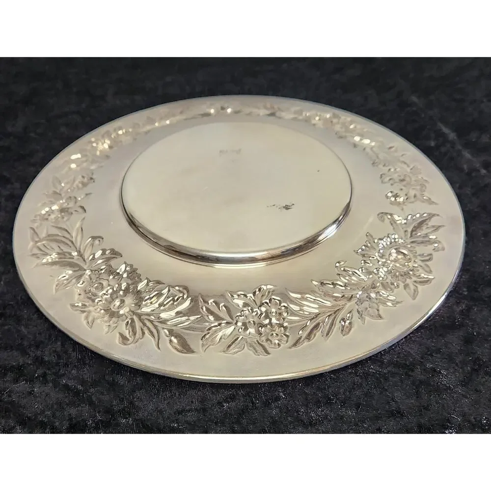 Vintage Kirk Stieff SilverPlate Round Tray-1727